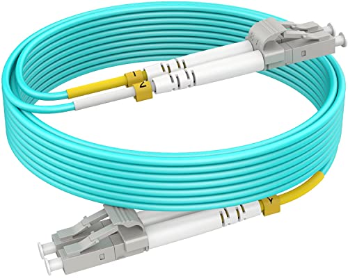 RamboCables LWL Glasfaser-Kabel, OM4 LC auf LC LWL Glasfaser-Kabel LWL Patchkabel LC LC Multimode Duplex LSZH - 100GBit/s 50/125µm 1m(10Pack) 𝙍𝙖𝙢𝙗𝙤𝘾𝙖𝙗𝙡𝙚𝙨 von RamboCables