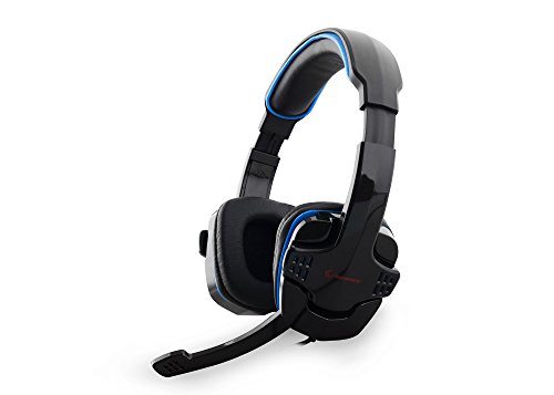Snopy Rampage SN-R9 Binaural Kopfband Blau, Rot Kopfhörer – Kopfhörer (PC/Spiele, Binaural, Kopfband, Blau, Rot, kabelgebunden, 1,75 m) von Rampage