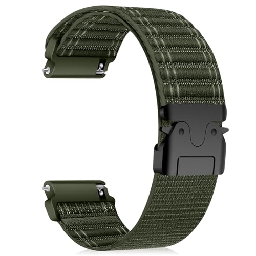 RanBluu 20 mm Geflochten Armband für Amazfit Active 2 / Amazfit Active/Amazfit GTR Mini/Amazfit GTS 4, Elastisches Nylon Ersatzarmband, Stoff Sport Band für Damen Herren mit Metallschnalle, Grün RanBluu 20 mm Geflochten Armband für Amazfit Active 2 / Amazfit Active/Amazfit GTR Mini/Amazfit GTS 4, Elastisches Nylon Ersatzarmband, Stoff Sport Band für Damen Herren mit Metallschnalle, Grün von RanBluu