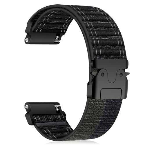 RanBluu 20 mm Geflochten Armband für Amazfit Active 2 / Amazfit Active/Amazfit GTR Mini/GTS 4, Elastisches Nylon Ersatzarmband, Stoff Sport Band für Damen Herren mit Metallschnalle, Schwarz RanBluu 20 mm Geflochten Armband für Amazfit Active 2 / Amazfit Active/Amazfit GTR Mini/GTS 4, Elastisches Nylon Ersatzarmband, Stoff Sport Band für Damen Herren mit Metallschnalle, Schwarz von RanBluu