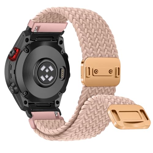 RanBluu QuickFit 20 mm Nylon Armband für Garmin fēnix 8 43mm/Fenix 7S/Fenix 6S, Geflochten Ersatzarmband, Elastisch Armbänder mit Magnetisch Verschluss für Garmin Descent Mk3Si, Milchteefarbe RanBluu QuickFit 20 mm Nylon Armband für Garmin fēnix 8 43mm/Fenix 7S/Fenix 6S, Geflochten Ersatzarmband, Elastisch Armbänder mit Magnetisch Verschluss für Garmin Descent Mk3Si, Milchteefarbe von RanBluu