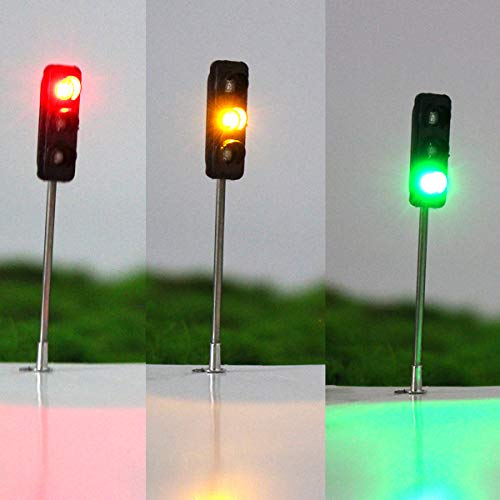 RanDal 3 Stücke 50 Mm Diy Modell 3-Licht Ampel Signal Architektur Straßenbahn RanDal 3 Stücke 50 Mm Diy Modell 3-Licht Ampel Signal Architektur Straßenbahn von RanDal