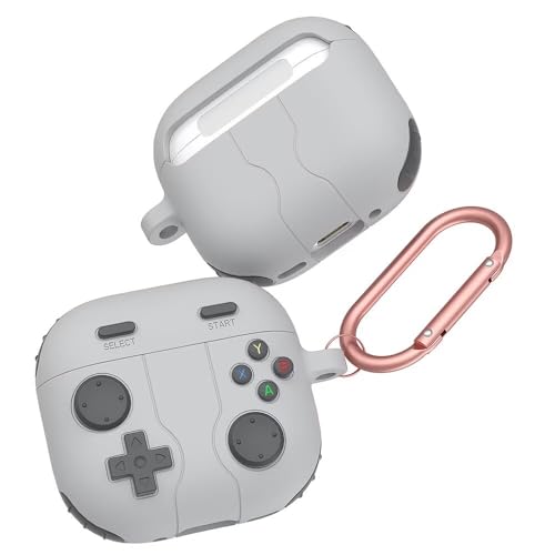RanTuo Bluetooth Kopfhörerhülle Kompatibel mit AirPods 4, Weiches TPU, Staubdicht, Sturzfest, Kopfhörer Hülle Kompatibel mit AirPods 4.(Felsgrau) von RanTuo