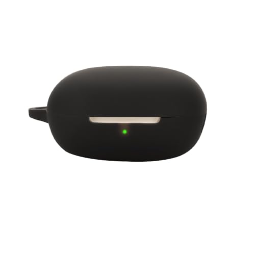 RanTuo Bluetooth Kopfhörerhülle Kompatibel mit QCY Buds, Weiches TPU, Staubdicht, Sturzfest, Kopfhörer Hülle Kompatibel mit QCY Buds.(Schwarz) von RanTuo
