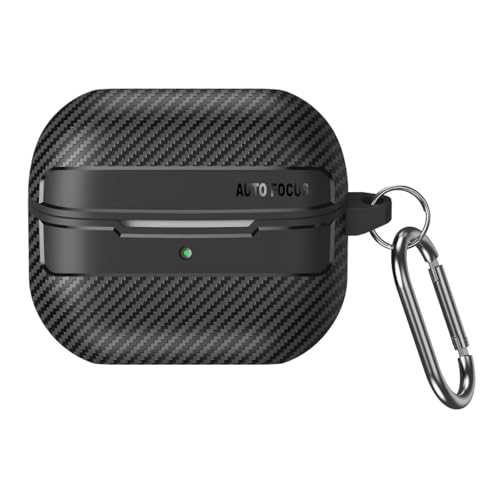 RanTuo Bluetooth Kopfhörerhülle Kompatibel mit Samsung 3/Buds 3 Pro, Weiches TPU, Staubdicht, Sturzfest, Kopfhörer Hülle Kompatibel mit Samsung 3/Buds 3 Pro.(Schwarz) von RanTuo