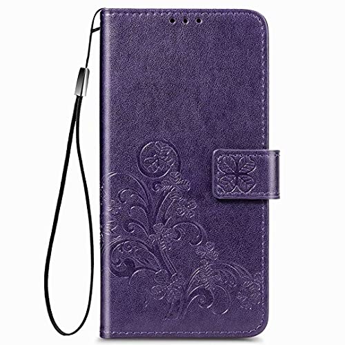 RanTuo Handyhülle für Cubot Note 20 Pro Hülle, mit Kartenfach, Standfunktion, Leder Tasche Flip Case Schutzhülle für Cubot Note 20 Pro.(Lila) von RanTuo