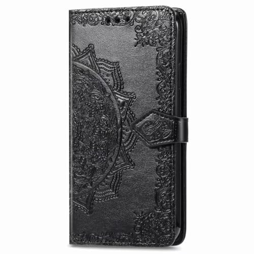 RanTuo Hülle Kompatibel mit Huawei nova 14 Ultra, mit Kartenfach, mit Stand, PU Leder Tasche Flip Schutzhülle Kompatibel mit Huawei nova 14 Ultra.(Schwarz) von RanTuo