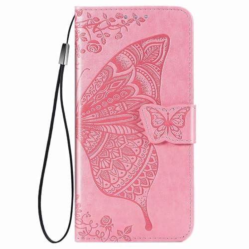 RanTuo Hülle Kompatibel mit Huawei nova 14 Ultra, mit Kartenfach, mit Standfunktion, PU Leder Tasche Flip Case Schutzhülle Kompatibel mit Huawei nova 14 Ultra.(Rosa) von RanTuo