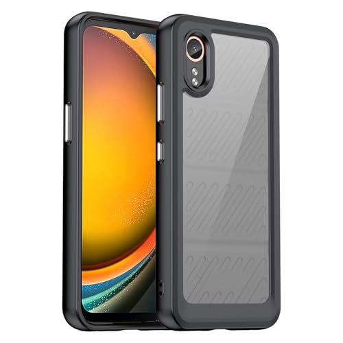 RanTuo Hülle Kompatibel mit Motorola Moto G56, Harter PC, Stoßfest, Anti-Fall, Transparent, Schutzhülle Kompatibel mit Motorola Moto G56.(Schwarz) von RanTuo