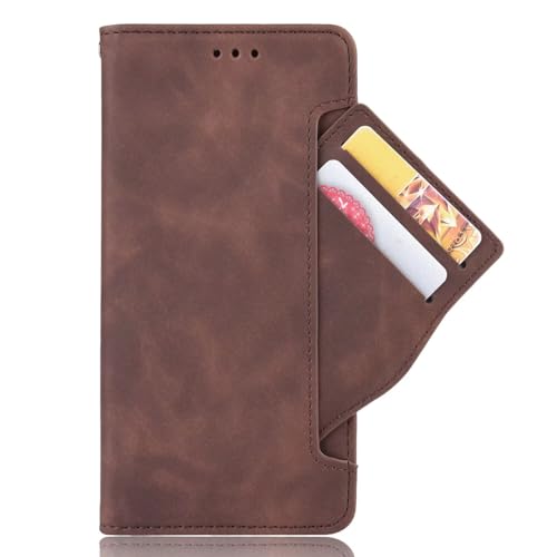 RanTuo Hülle Kompatibel mit Oppo Find X8S Plus 5G, mit Kartenfach, Standfunktion, Leder Tasche Flip Schutzhülle Kompatibel mit Oppo Find X8S Plus 5G.(Braun) von RanTuo