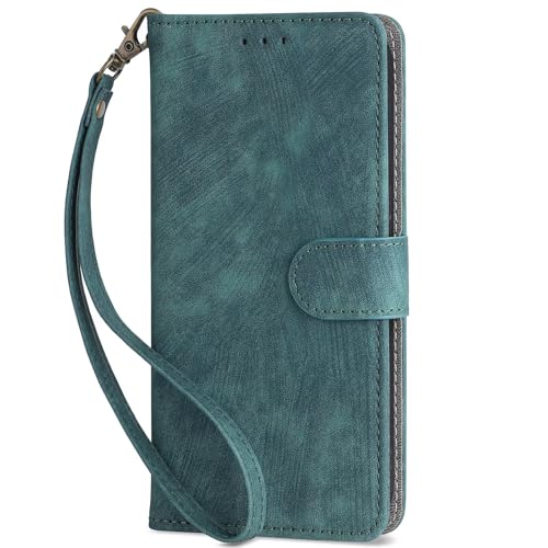 RanTuo Hülle Kompatibel mit Xiaomi Redmi Turbo 4 Pro 5G, TPU+PU-Leder, mit Kartensteckplatz, mit Ständer, Flip-Schutzhülle Kompatibel mit Xiaomi Redmi Turbo 4 Pro 5G.(Grün) von RanTuo