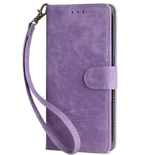 RanTuo Hülle Kompatibel mit Xiaomi Redmi Turbo 4 Pro 5G, TPU+PU-Leder, mit Kartensteckplatz, mit Ständer, Flip-Schutzhülle Kompatibel mit Xiaomi Redmi Turbo 4 Pro 5G.(Lila) von RanTuo