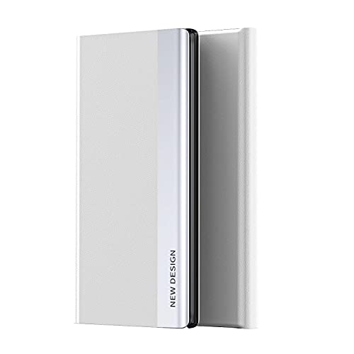 RanTuo Hülle für iPhone 11, Magnetisches Flip Case Cover, Klapphalterung, Stoßfest, Anti-Kratzer, Schutzhülle Handyhülle für iPhone 11.(Silber) von RanTuo