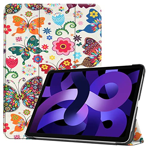 RanTuo Tablethülle für Lenovo Tab M10 Plus (3rd Gen), PU-Aufkleberleder, Dünn, Staubdicht, Fallfeste Tablet-Hülle für Lenovo Tab M10 Plus (3rd Gen).(Schmetterling) von RanTuo