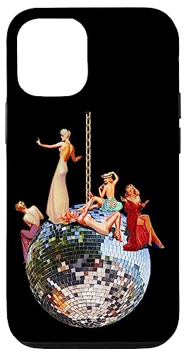 Hülle für iPhone 12/12 Pro Pin-Up Girl Mädchen Discokugel Retro Vintage von Random Galaxy