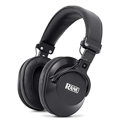 Rane RH-50 - 40 mm Full-Response, High-Fidelity Over-Ear Kopfhörer mit zwei abnehmbaren Kabeln (gerade & Spiral), 3,5 mm Stecker von Rane