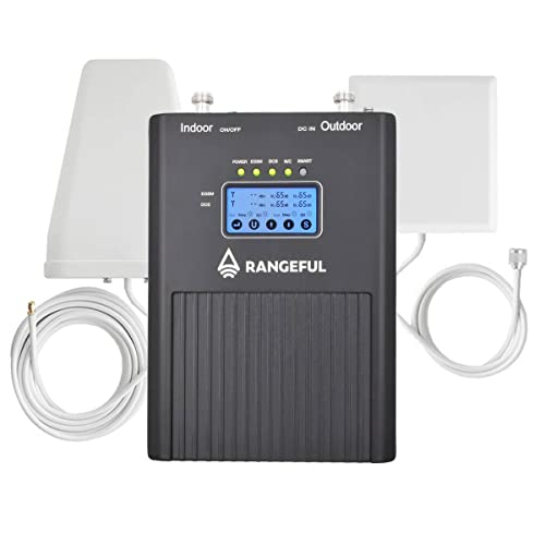 Rangeful Spear 1000 PRO Handy-Signalverstärker für alle europäischen Netzanbieter GSM/UMTS/LTE Mobiler Repeater 2G 3G 4G Mobilfunkverstärker 800/900/1800/2100/2600MHz Handy-Repeater… von Rangeful