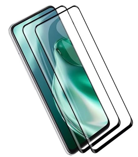 RankOne Full Screen Schutzfolie für Samsung Galaxy A54 5G (6.4" Inches), 9H Panzer Schutz Glas Folie Displayschutz 2 Stück - Schwarz von RankOne