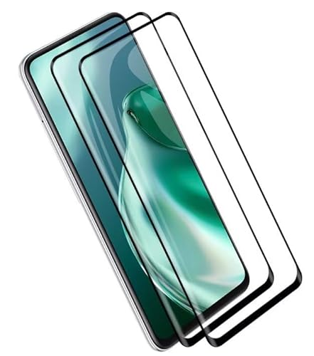 RankOne Full Screen Schutzfolie für Smartphone, Compatible with Sony Xperia 1 VI (Sixth Generation) (6.5" Inches), 9H Panzer Schutz Glas Folie Displayschutz 2 Stück - Schwarz von RankOne