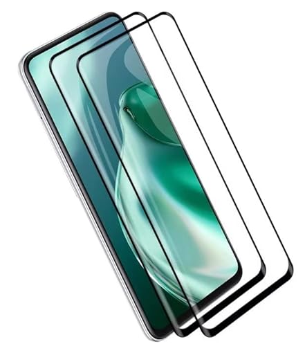 RankOne Full Screen Schutzfolie für iPhone 14 6.1", 9H Panzer Schutz Glas Folie Displayschutz 2 Stück - Schwarz von RankOne