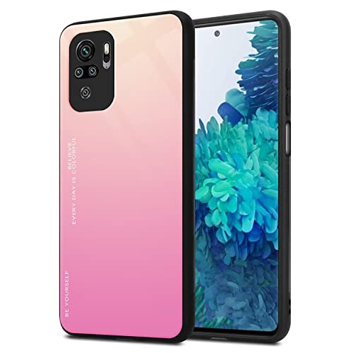 RankOne Gradient Glitter Handy Hülle für Redmi Note 10S / Redmi Note 10 (4G) / Poco M5s (6.43" Inches), Dünne Schlanke Schutzhülle - 1 von RankOne