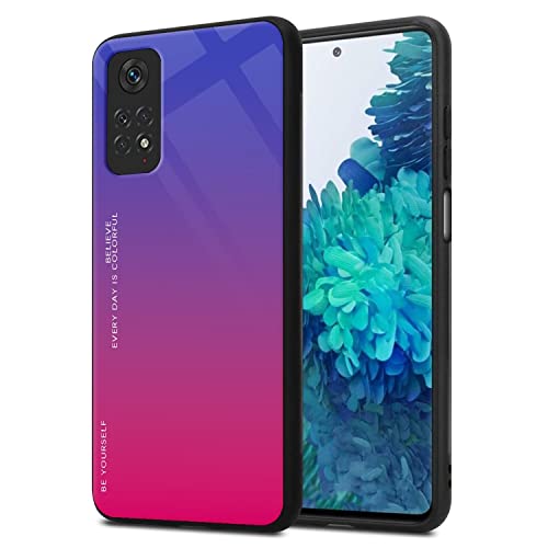 RankOne Gradient Glitter Handy Hülle für Redmi Note 11 / Note 11S (4G) (6.43" Inches), Dünne Schlanke Schutzhülle - 4 von RankOne