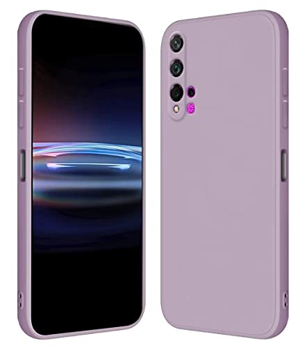 RankOne Hülle für Huawei Nova 5T / Honor 20 (6.26" Inches) Weiche TPU Silikonhülle - Gras lila von RankOne