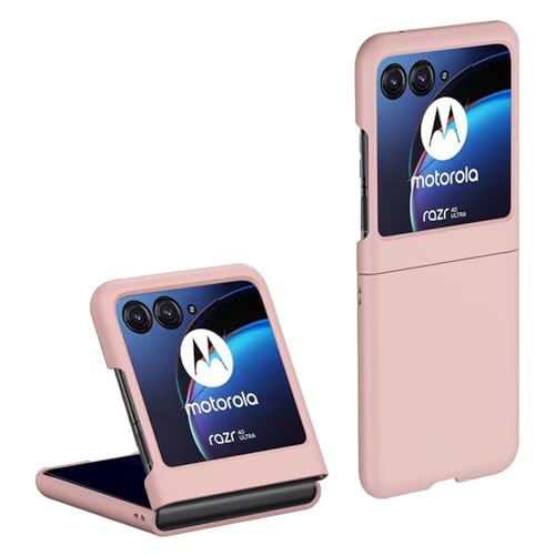 RankOne Hülle für Motorola Moto Razr 50 Ultra (6.9" Inches), Harte PC Silikon Anti Drop und Anti Scratch Case - Rosa von RankOne