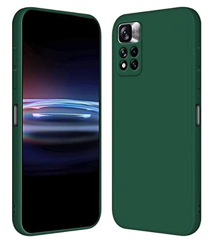 RankOne Hülle für Redmi Note 11 Pro+ 5G / Redmi Note11 ProPlus (6.67" Inches) Weiche TPU Silikonhülle - Dunkelgrün von RankOne