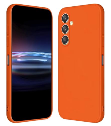 RankOne Hülle für Samsung Galaxy A25 5G (6.5" Inches) Weiche TPU Silikonhülle - Orange von RankOne