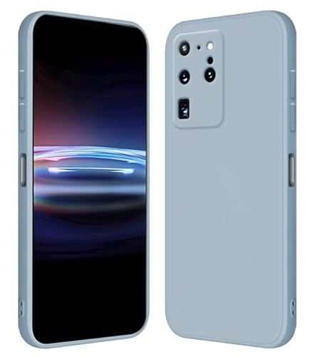 RankOne Hülle für Samsung Galaxy S20 Ultra (6.9" Inches) Weiche TPU Silikonhülle - Rauchblau von RankOne