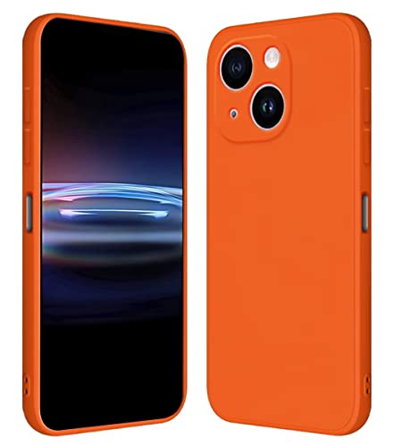 RankOne Hülle für Smartphone, Compatible with iPhone 15 (6.1" Inches) Weiche TPU Silikonhülle - Orange von RankOne