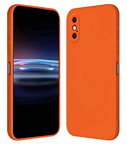 RankOne Hülle für iPhone X/iPhone XS (5.8" Inches) Weiche TPU Silikonhülle - Orange von RankOne