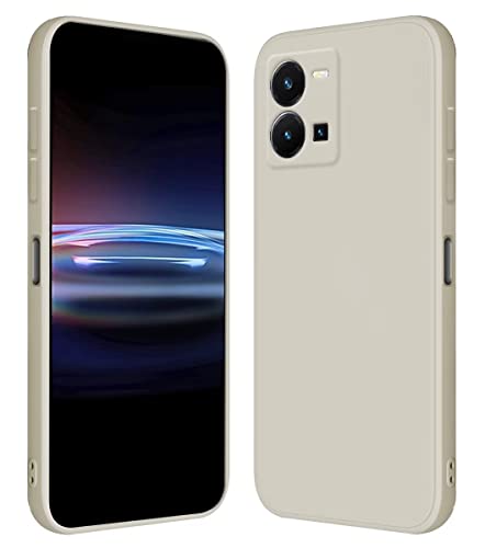 RankOne Hülle für vivo Y35 / vivo Y22s (6.58" Inches) Weiche TPU Silikonhülle - Altweiß von RankOne