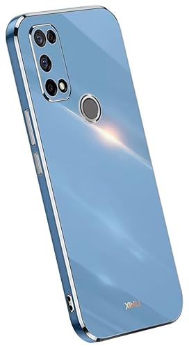 RankOne Hülle ist geeignet für Samsung Galaxy M31 (6.4" Inches), Galvanikrahmen Silikon Handyhülle - Navy Blau von RankOne