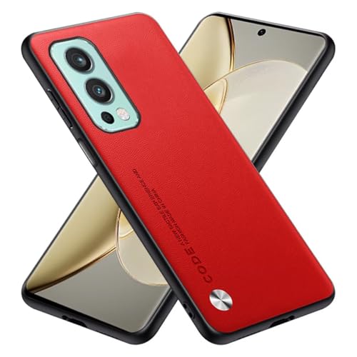 RankOne Hülle kompatibel mit OnePlus Nord 2 5G (6.43"), Stoßfeste Silikonhülle Handyhülle - Rot von RankOne