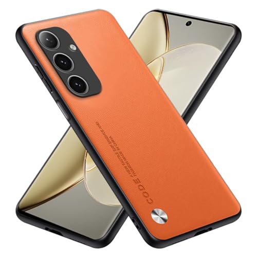 RankOne Hülle kompatibel mit Samsung Galaxy S24 (6.2"), Stoßfeste Silikonhülle Handyhülle - Orange von RankOne