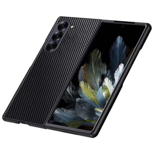 RankOne Hülle kompatibel mit Samsung Galaxy Z Fold6 / Samsung Galaxy Fold 6 2024 (7.6"), Stoßfeste Silikonhülle Handyhülle - Kevlar von RankOne