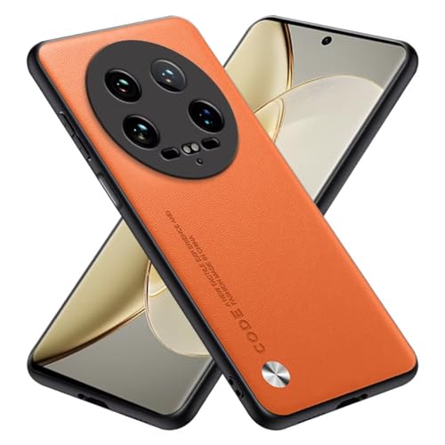 RankOne Hülle kompatibel mit Xiaomi MI 14 Ultra (6.73"), Stoßfeste Silikonhülle Handyhülle - Orange von RankOne