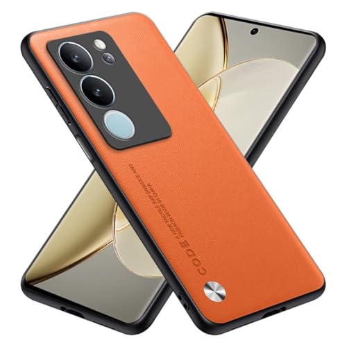 RankOne Hülle kompatibel mit vivo V29 5G (6.78"), Stoßfeste Silikonhülle Handyhülle - Orange von RankOne