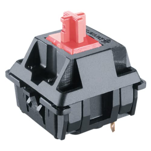 Packung mit Cherry MX Tastenschaltern für Mechanische Tastaturen | Plate Mounted Switches | MX3AL1NN (Cherry Silent Red, 10 Stück) von Ranked