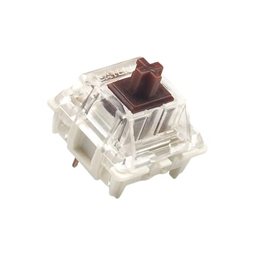 Packung mit Gateron ks-9 G PRO Tastenschaltern für Mechanische Tastaturen | Platte Montiert | Vorgeschmierte Switches (Gateron PRO Brown, 65 Stück) von Ranked