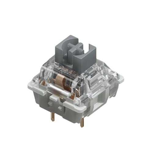 Packung mit Gateron ks-9 G PRO Tastenschaltern für Mechanische Tastaturen | Platte Montiert | Vorgeschmierte Switches (Gateron PRO Silver - Two Stage Spring, 65 Stück) von Ranked