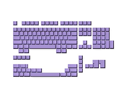 Ranked Leeres Premium-Tastenkappen-Set | 1,4 mm Dickes PBT | Cherry-Profil für Mechanische Tastatur (Lavendel, 139 Tasten) von Ranked