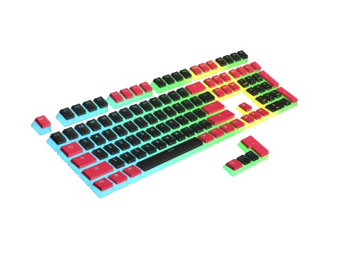 Ranked Pudding PBT-Tastenkappen | 112 Double Shot Transluzent ANSI US- und ISO-Layout | OEM-Profil für mechanische RGB-Gaming-Tastatur (Dracula) von Ranked