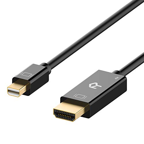Rankie Kabel Mini Displayport (Thunderbolt) (Mini DP) auf HDMI, 4K, 3 m, Schwarz von Rankie