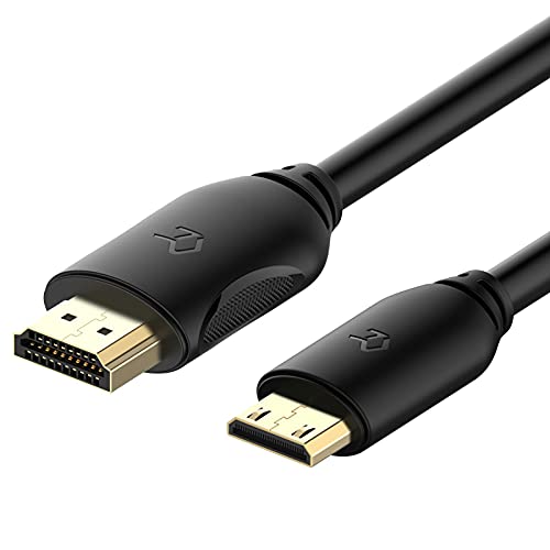 Rankie Verbindungskabel, Mini HDMI auf HDMI, 4K Hochgeschwindigkeits Kabel, 1,8m, Schwarz von Rankie