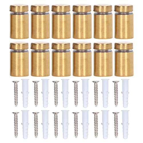 Rankomu 12 Stück 0,47 x 0,79 Zoll Edelstahl Abstandsschrauben für Schilder, Abstandshalter für Wandschilder, Werbeglas, Galvanisiert, Gebürstetes Gold, Abstandsnagel zum Aufhängen von Bilderrahmen Rankomu 12 Stück 0,47 x 0,79 Zoll Edelstahl Abstandsschrauben für Schilder, Abstandshalter für Wandschilder, Werbeglas, Galvanisiert, Gebürstetes Gold, Abstandsnagel zum Aufhängen von Bilderrahmen von Rankomu