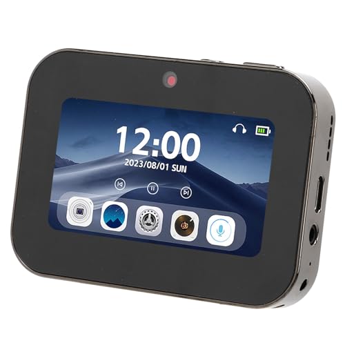Rankomu 4K Digitalkamera, 64MP Videokamera mit 7.6 cm Touchscreen, 120 Grad Weitwinkel, kompakte kleine Kamera, 3600mAh Akku, Schwarz von Rankomu