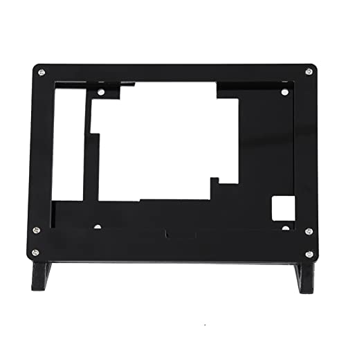 Rankomu Acryl Halterung Cas 5 Zoll Acryl Halterung Gehäuse Halter Abdeckung LCD Display Bildschirm für Raspberry Pi, Touchscreen mit Acrylgehäuse, Schwarz von Rankomu
